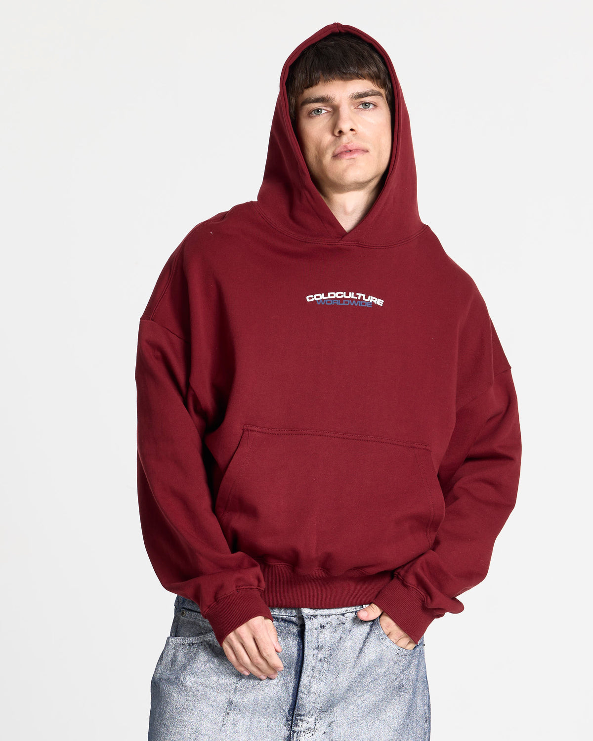 HOLESHOT HOODIE BURGUNDY - Cold Culture #man