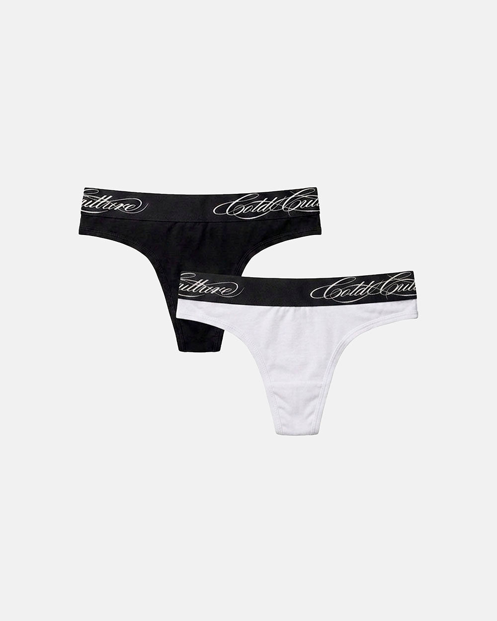 ICE THONG 2 PACK WHITE AND BLACK - Cold Culture #packshot