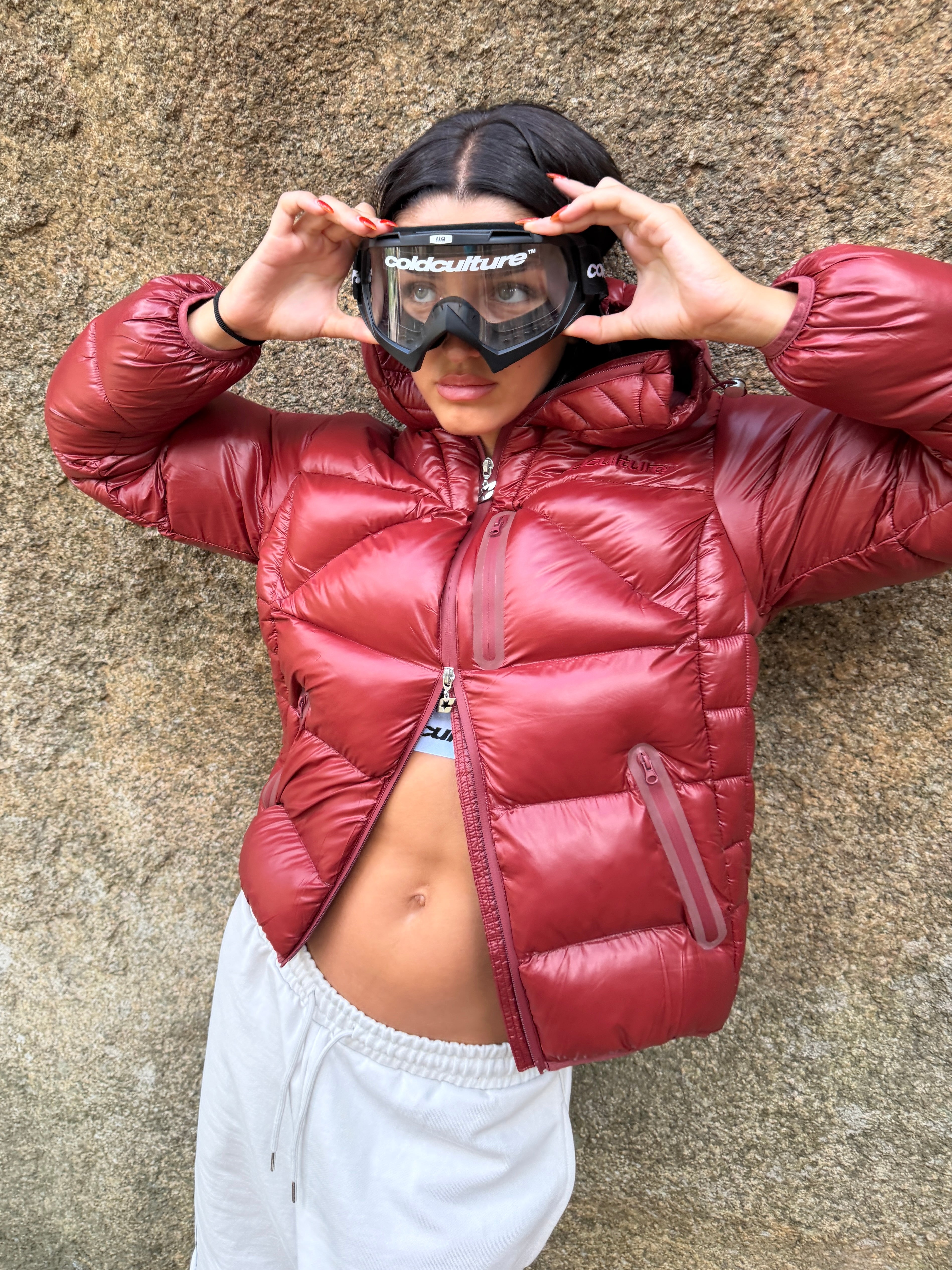 CLOUD ARMOUR PUFFER BURGUNDY