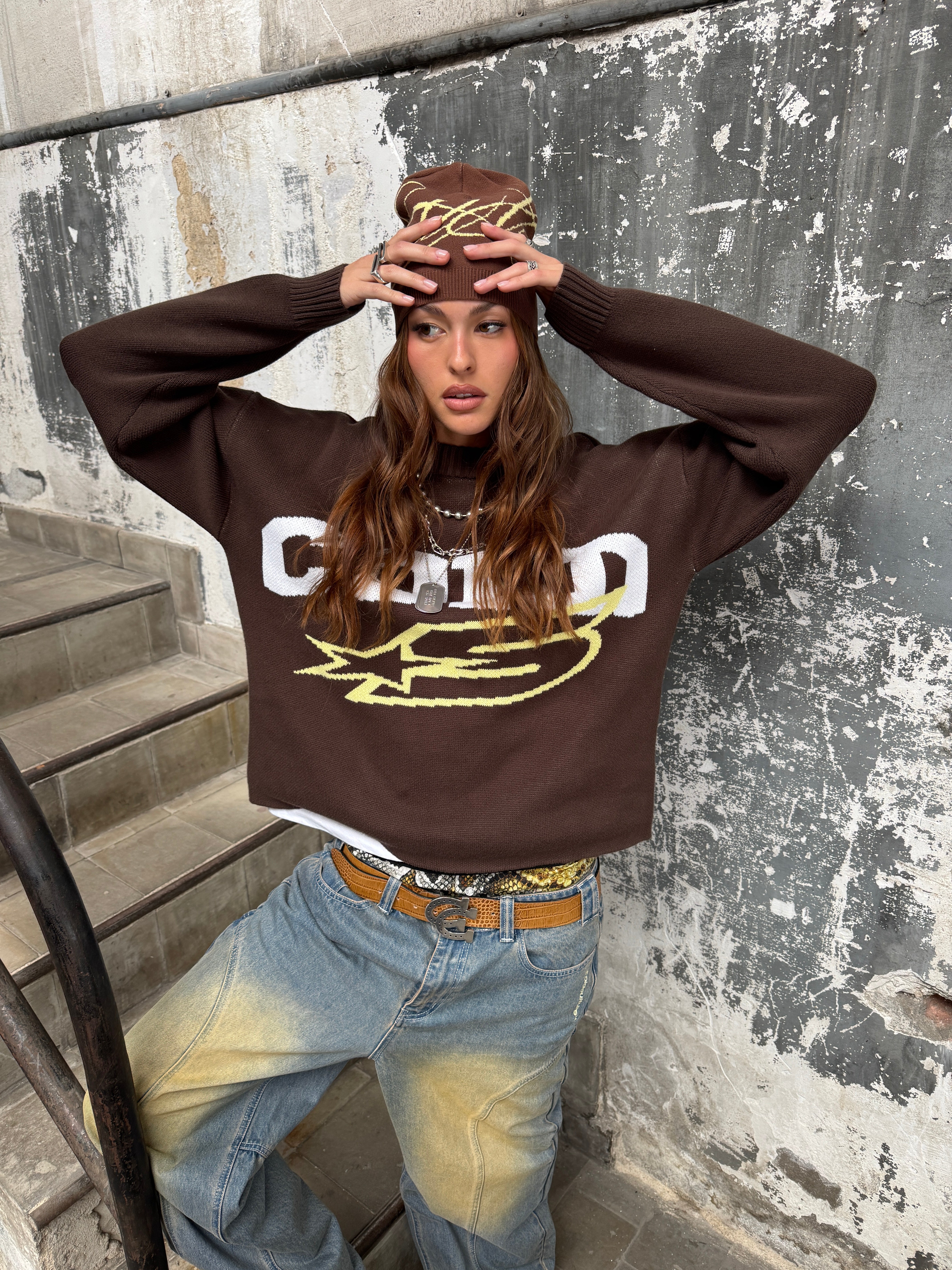DAILY KNIT BROWN