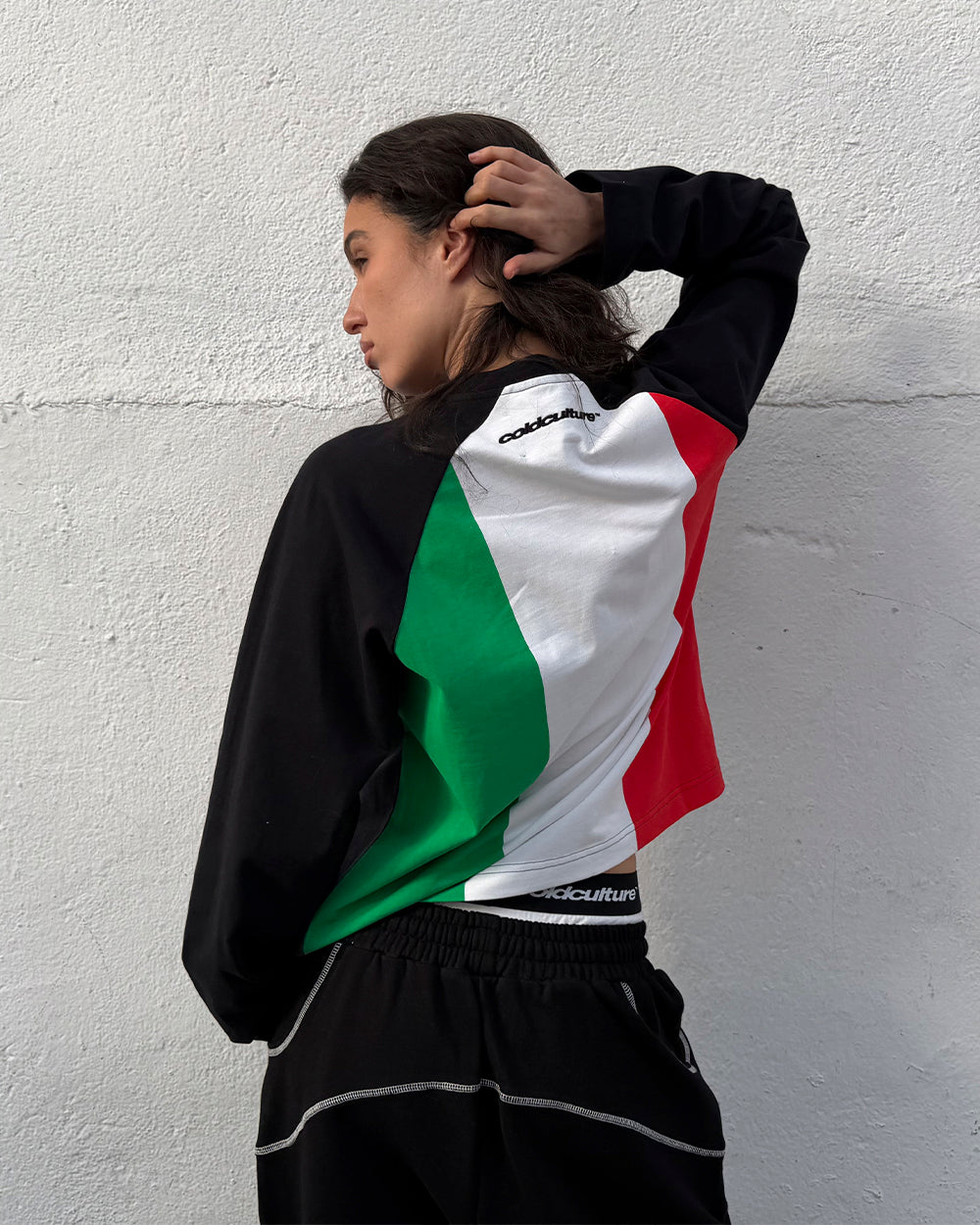 TRICOLORE LONGSLEEVE BLACK