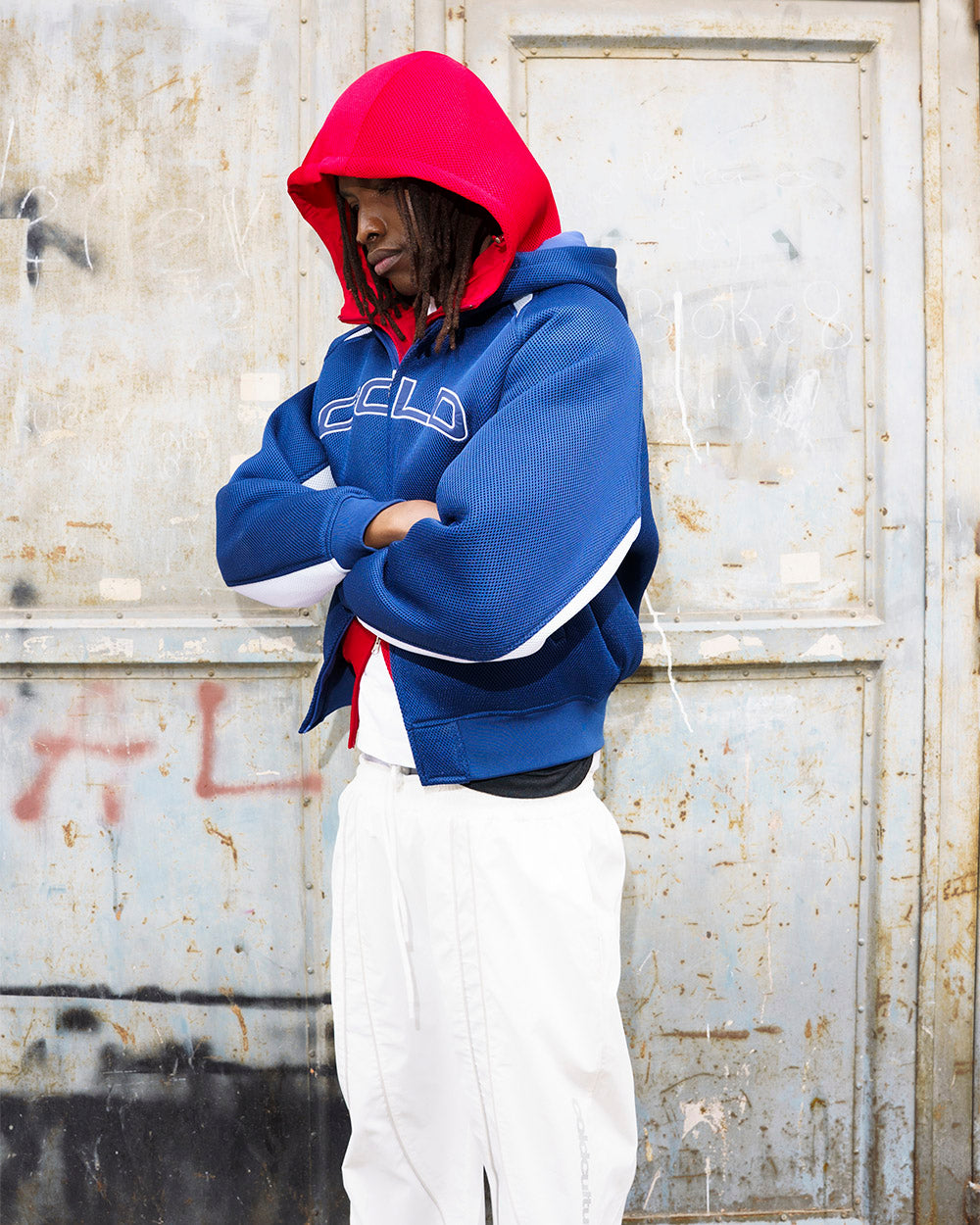 NEO ZIP JACKET WHITE & BLUE