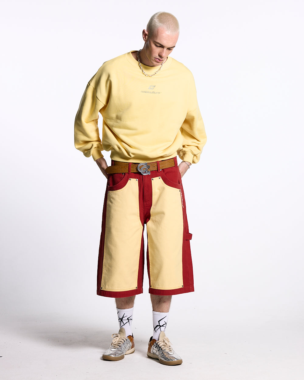 CURVED CREWNECK YELLOW