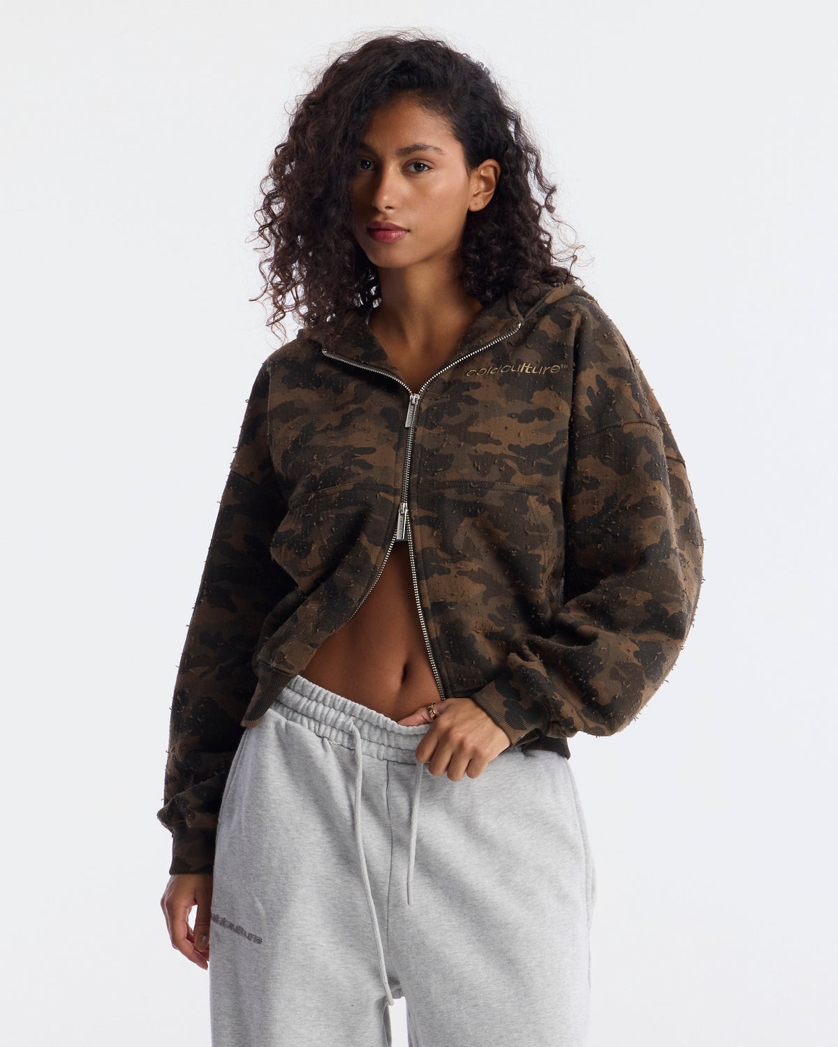 LEAD ZIP HOODIE CAMO