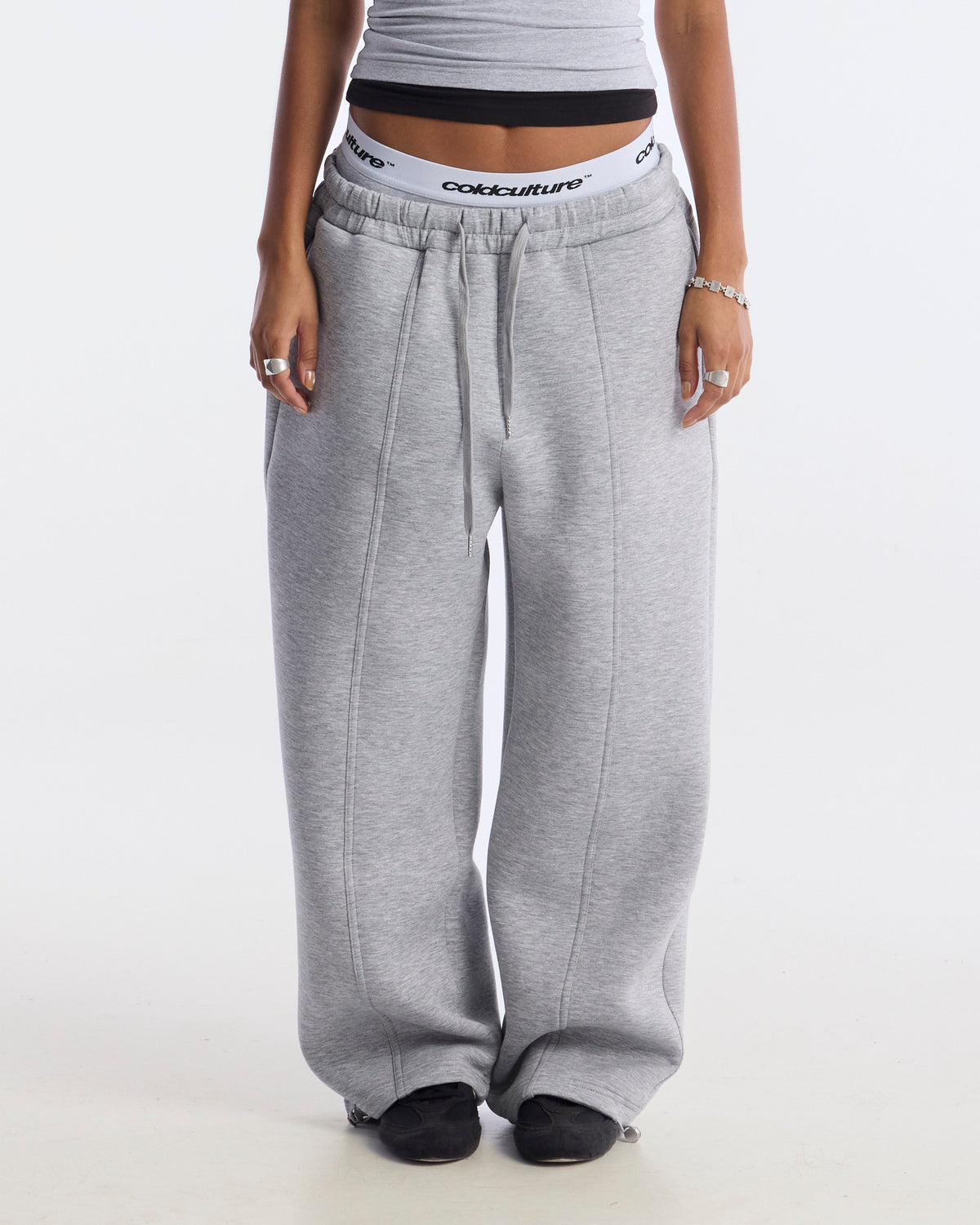 CURVE SWEATPANTS HEATHER GREY