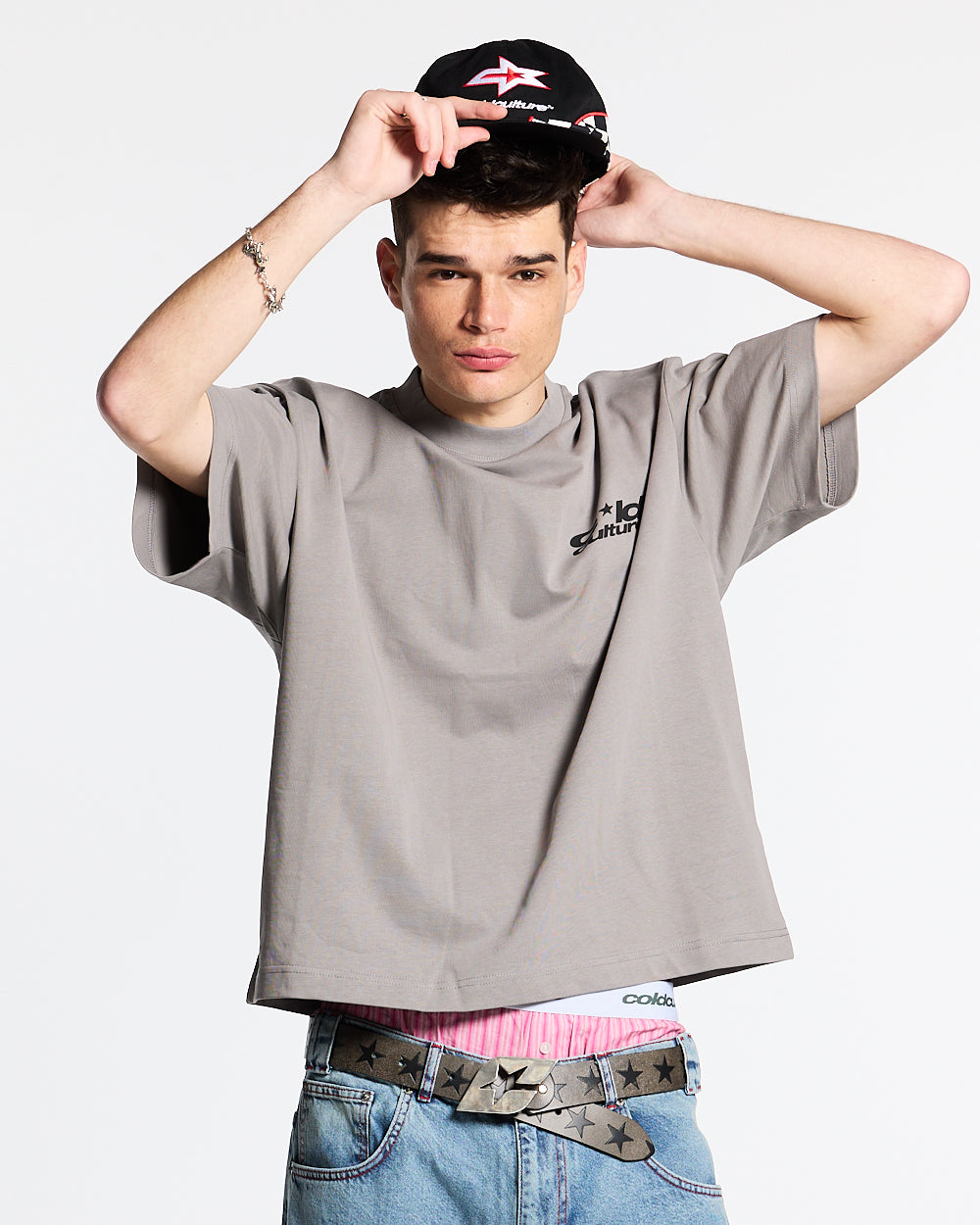 HEART ASHTRAY TEE FROST GREY