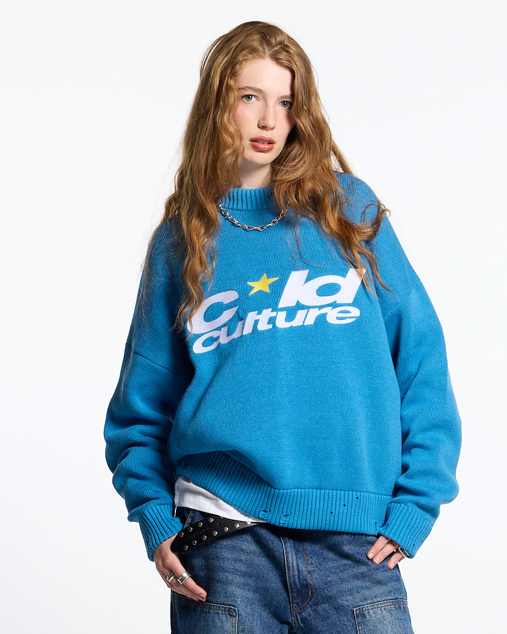 HARPER KNIT BLUE & WHITE