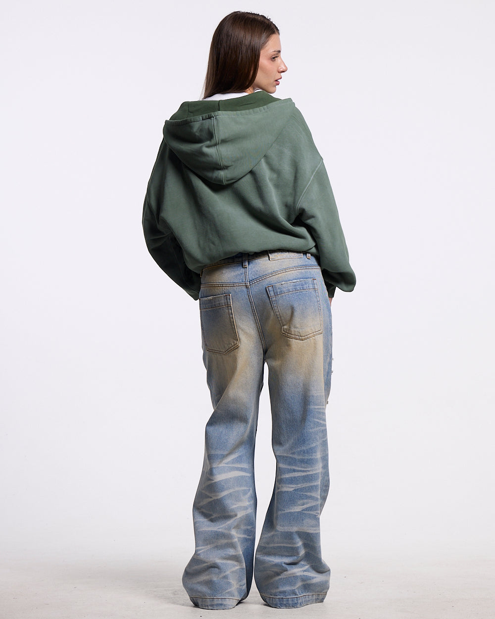 TATTERED PANTS LIGHT DENIM