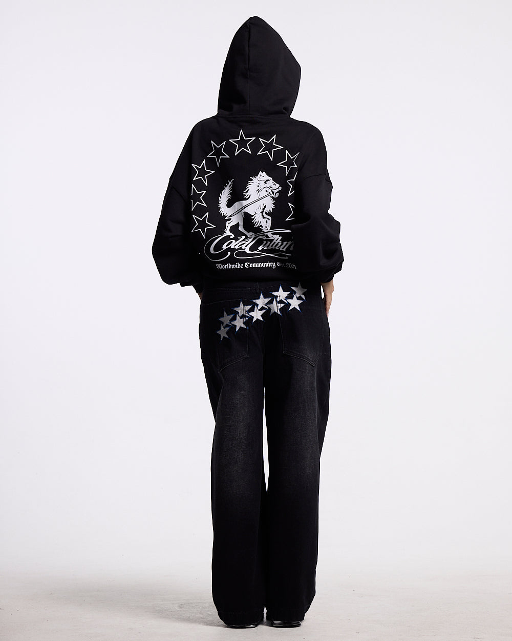 STARS V2 PANTS BLACK DENIM WASH