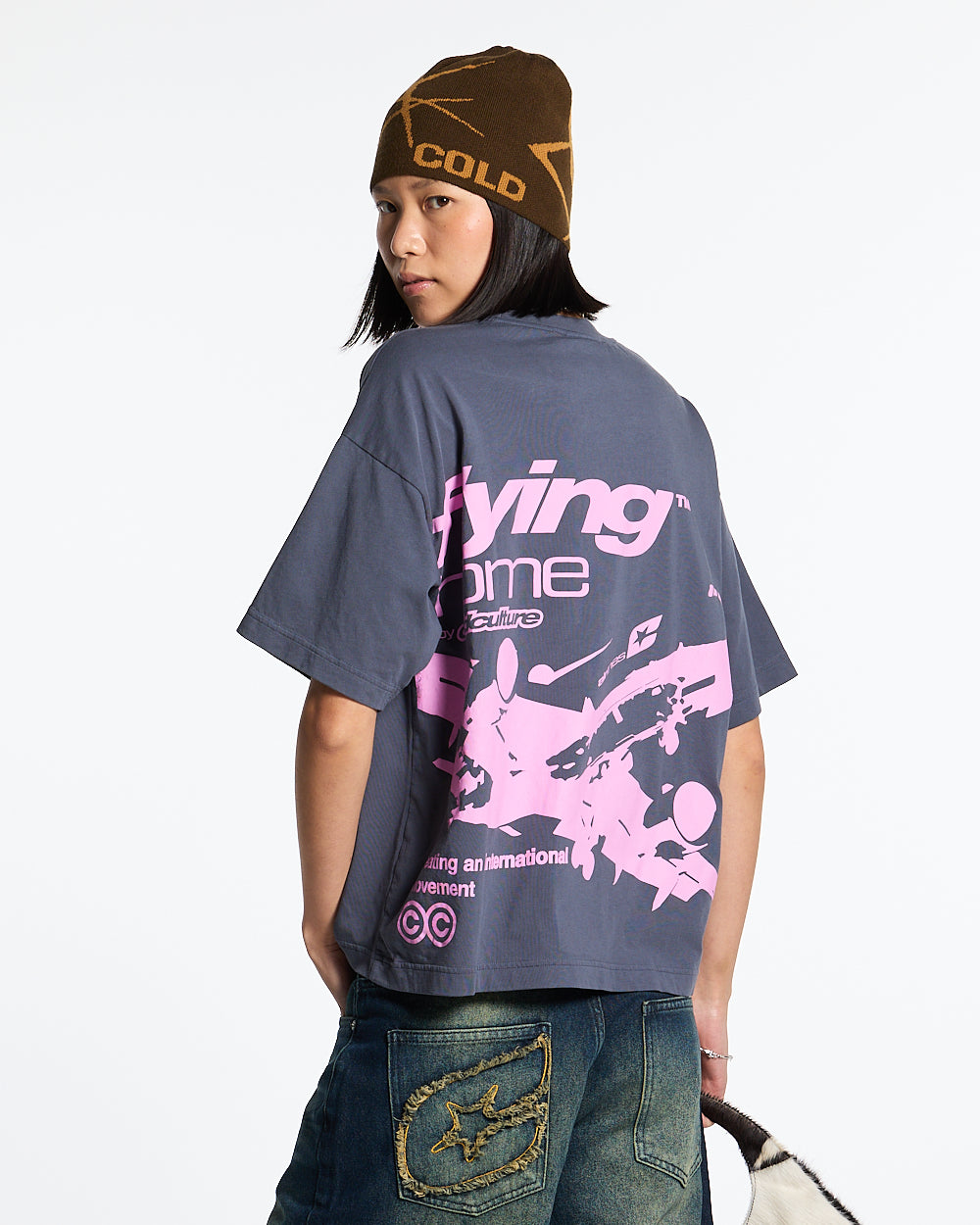 FLYING HOME TEE INDIA INK