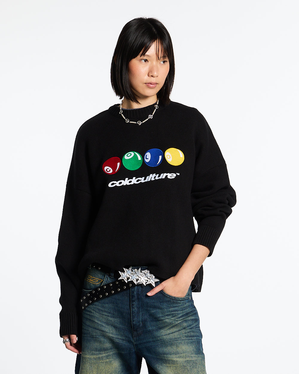 POOL KNIT BLACK