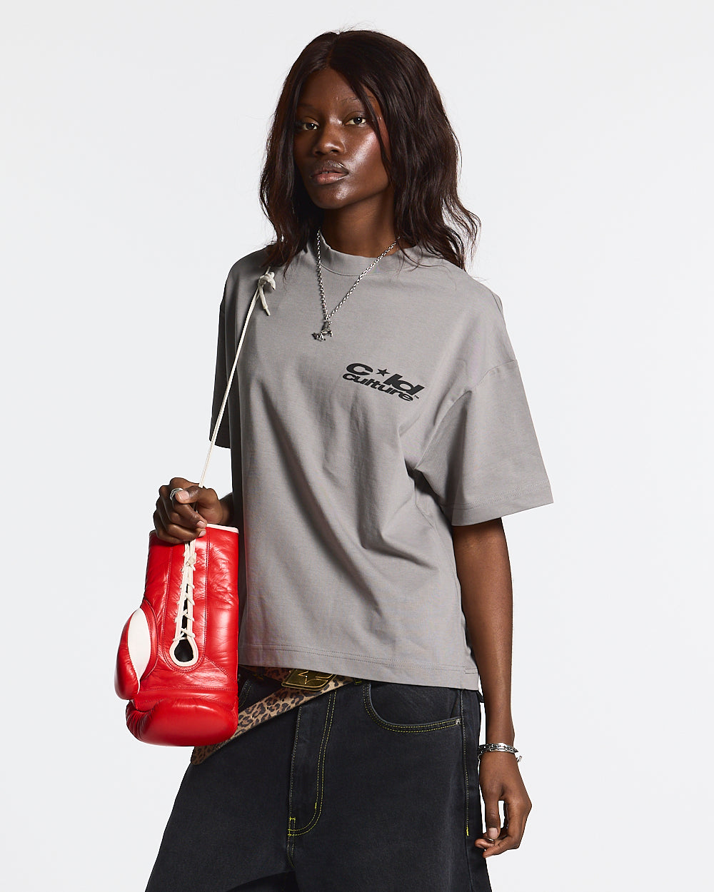 HEART ASHTRAY TEE FROST GREY