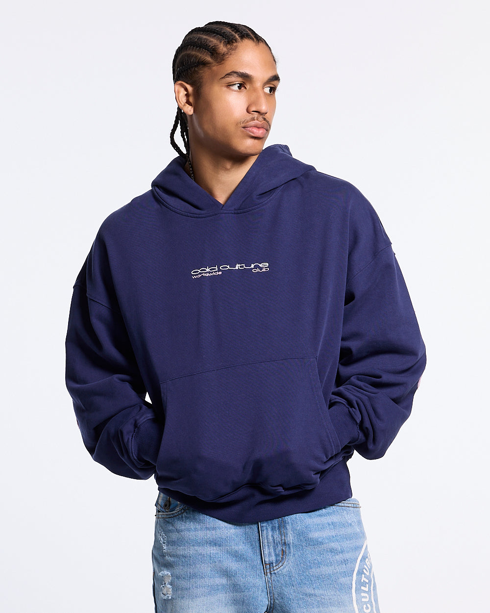 OVERTAKE HOODIE NAVY