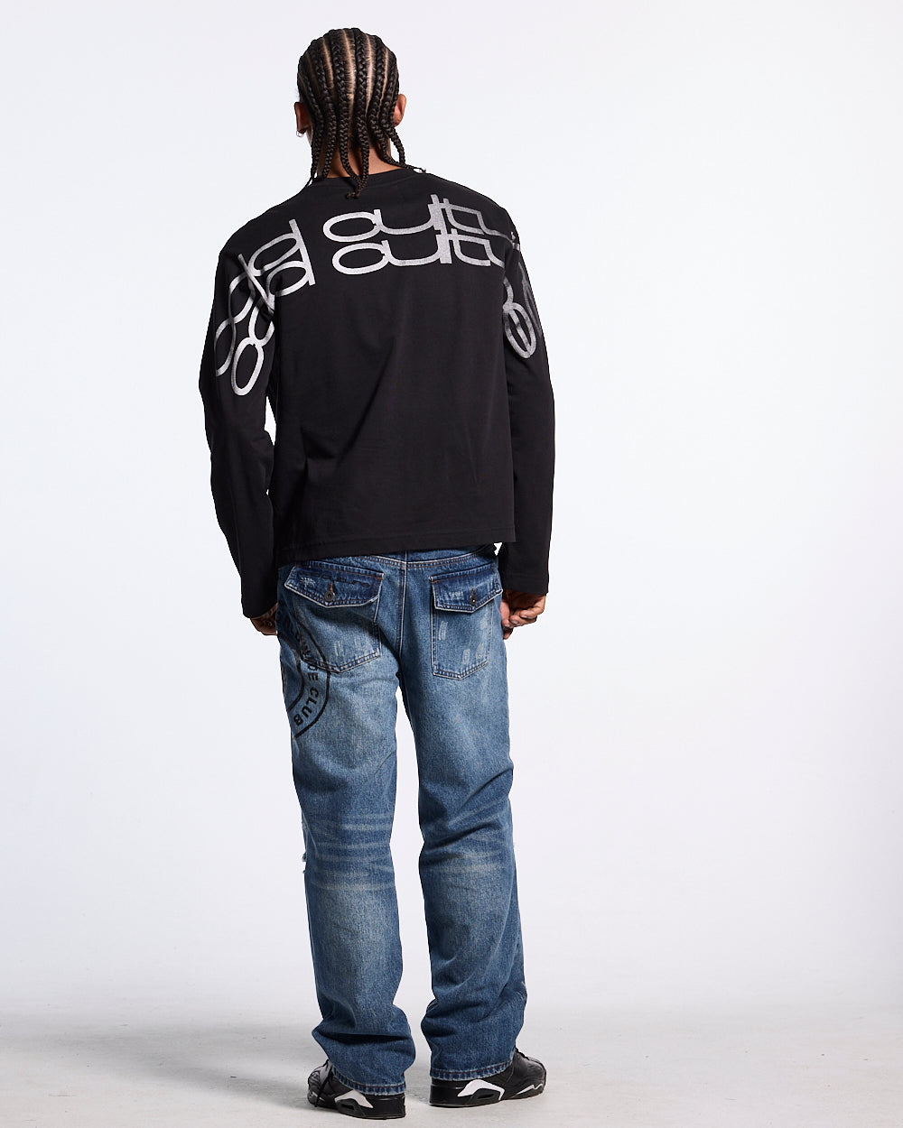 SKID CURVED LONGSLEEVE BLACK