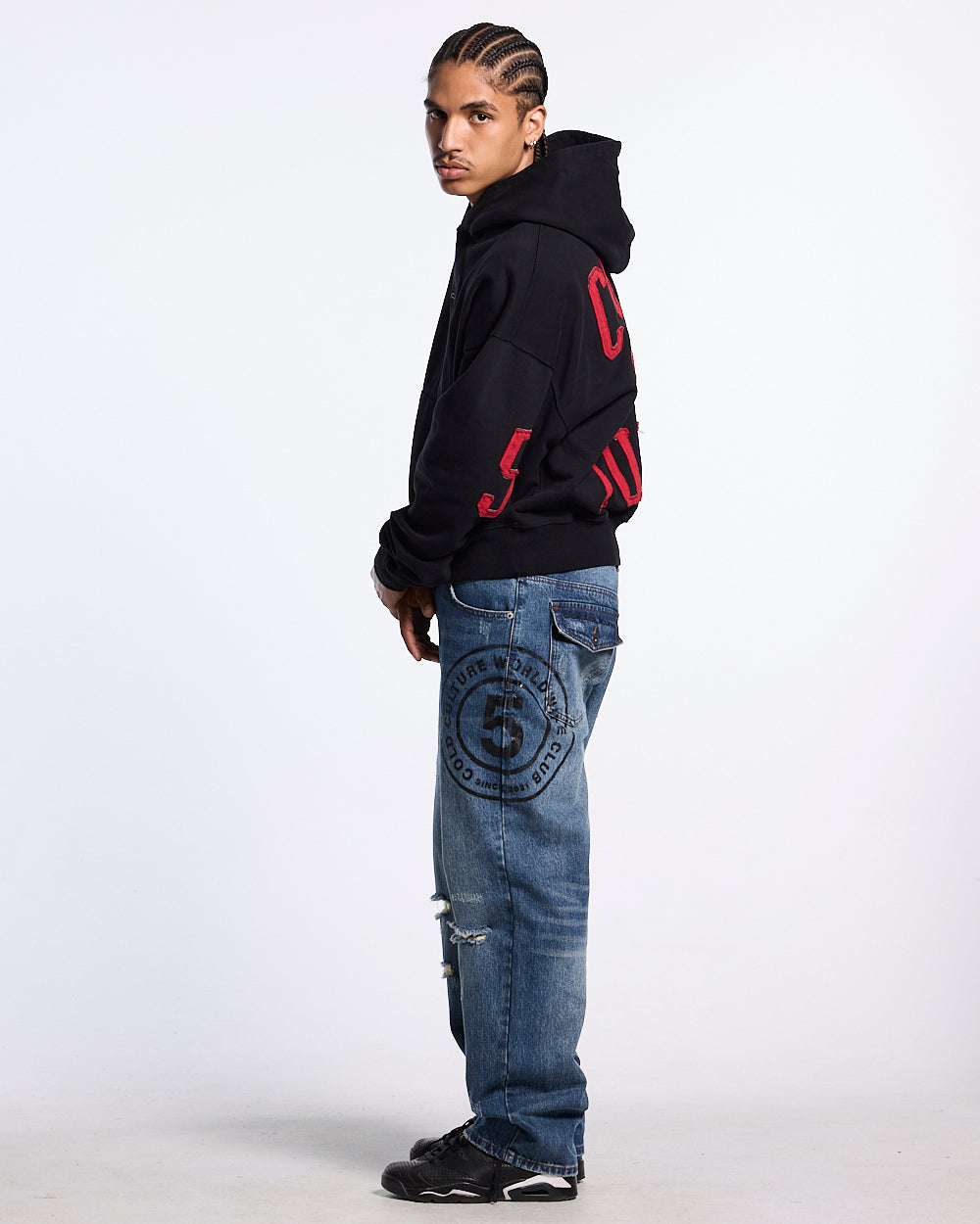 OVERTAKE HOODIE BLACK