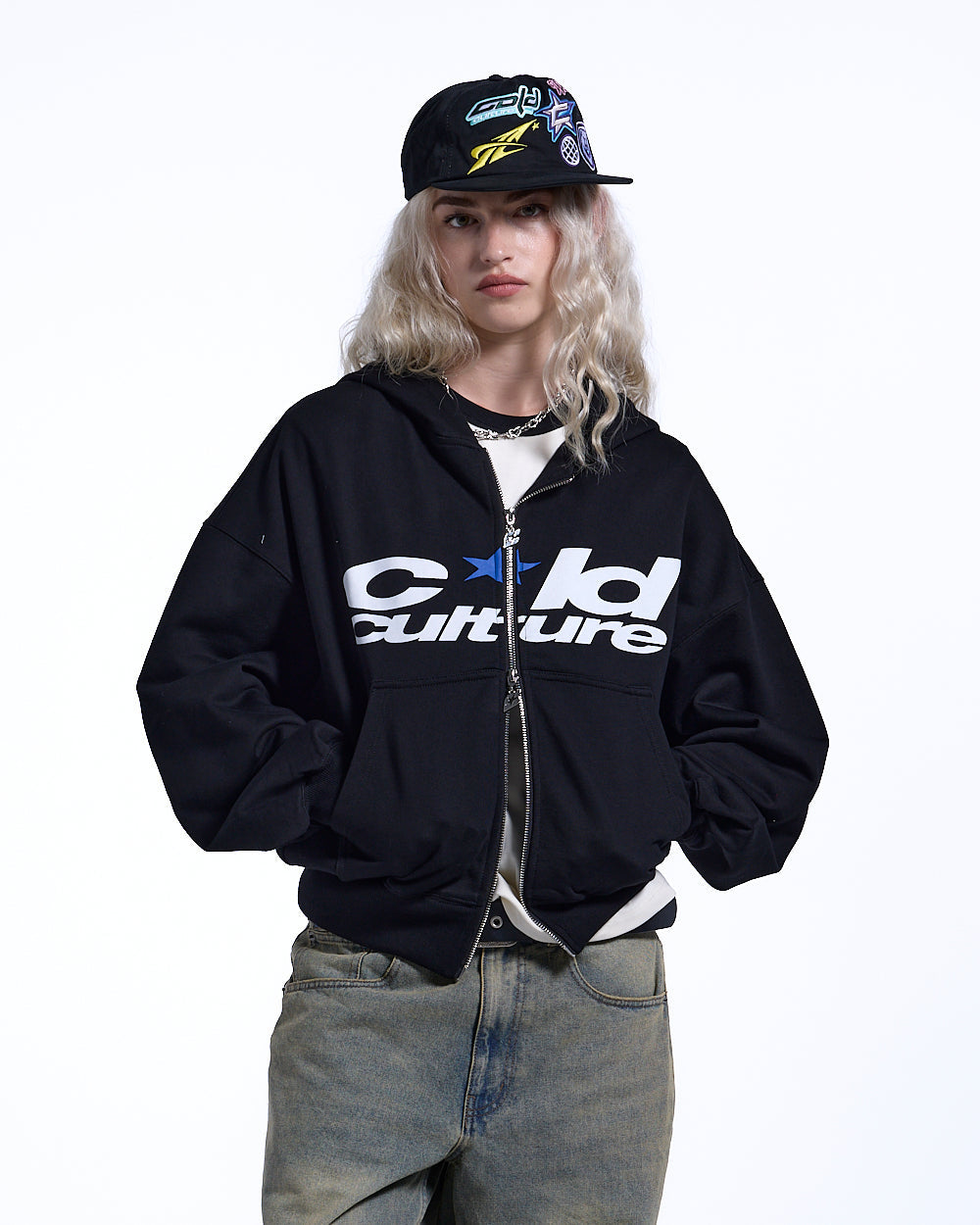 HARPER ZIP HOODIE BLACK