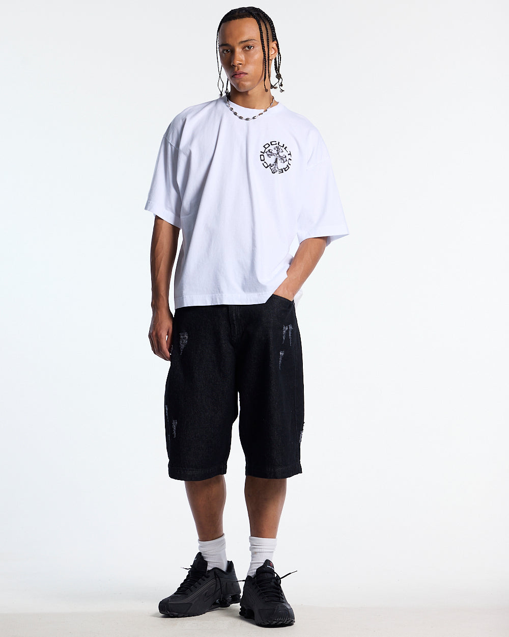 DISCHARGE TEE WHITE