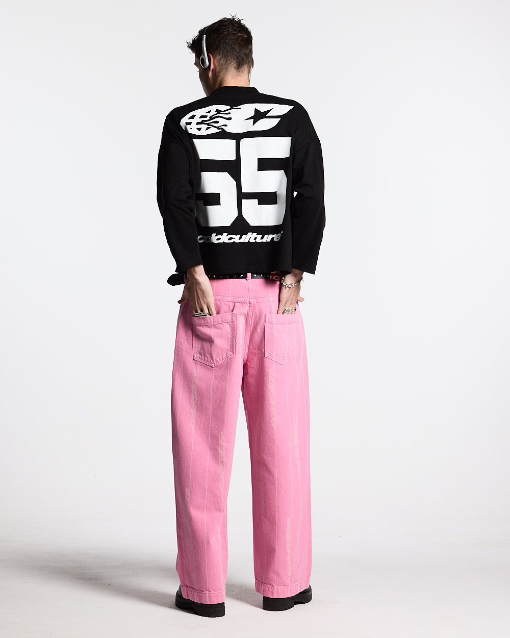 55 FLAMES LONGSLEEVE BLACK