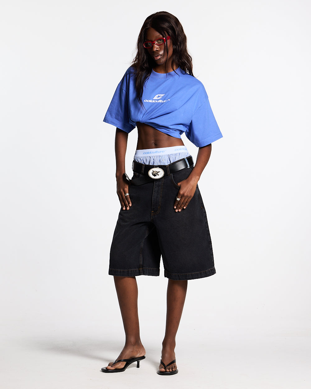 POCKET KO SHORTS BLACK DENIM