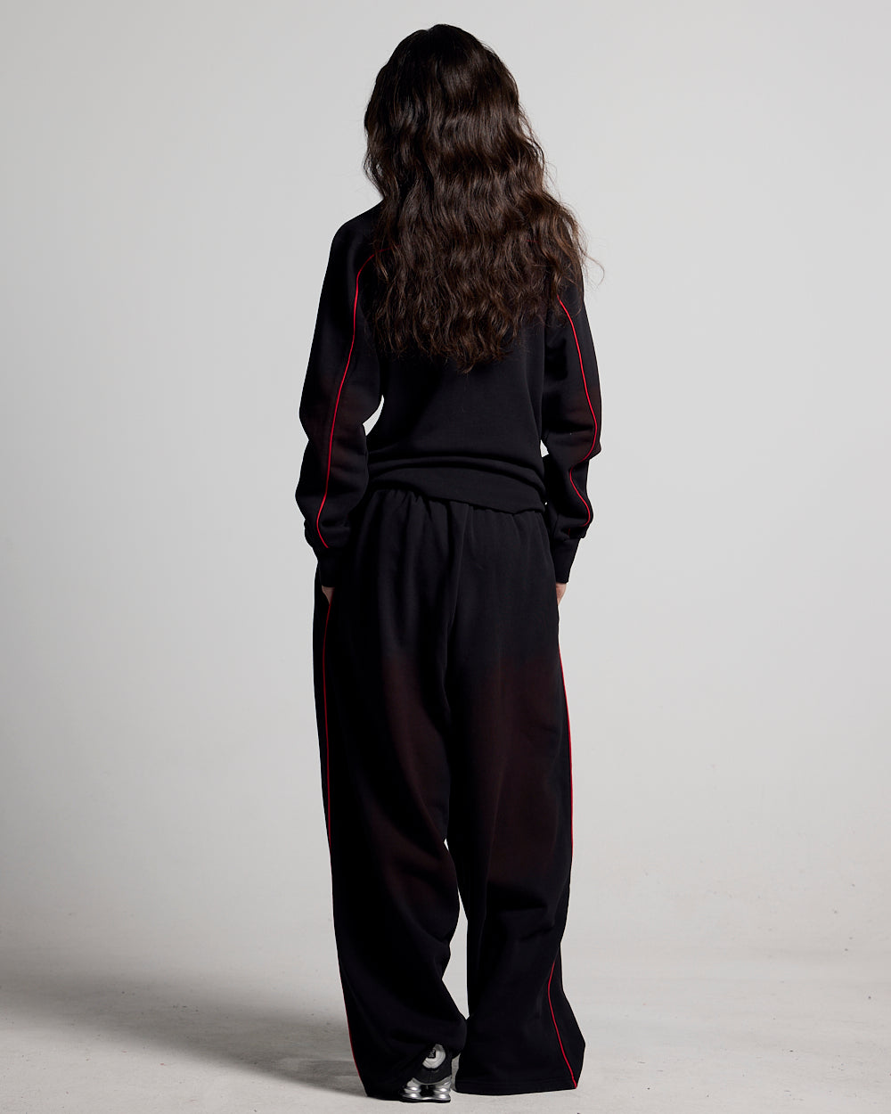 SAVAGE WASHED PANTS BLACK & RED