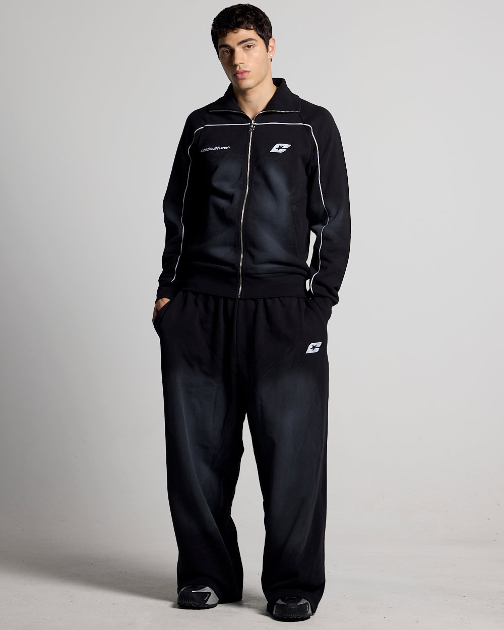 SAVAGE WASHED PANTS BLACK & WHITE