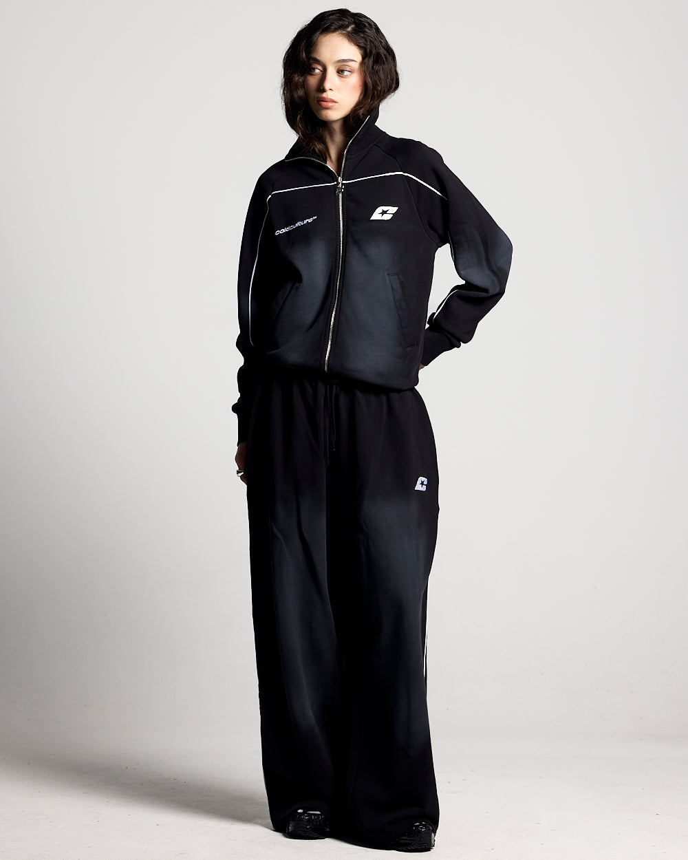 SAVAGE WASHED PANTS BLACK & WHITE