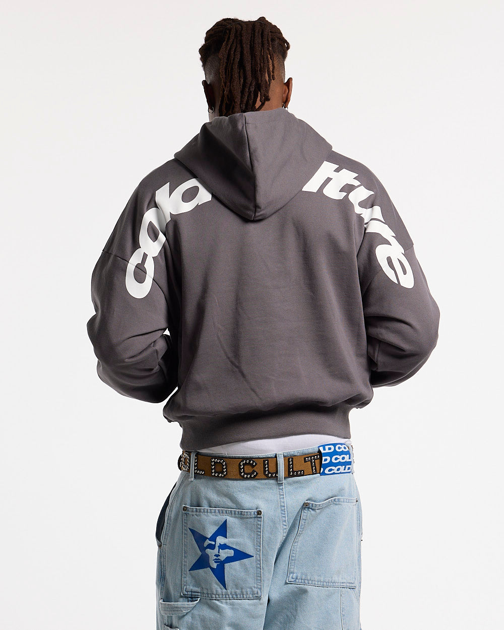 CURVED HOODIE HEAVY GREY