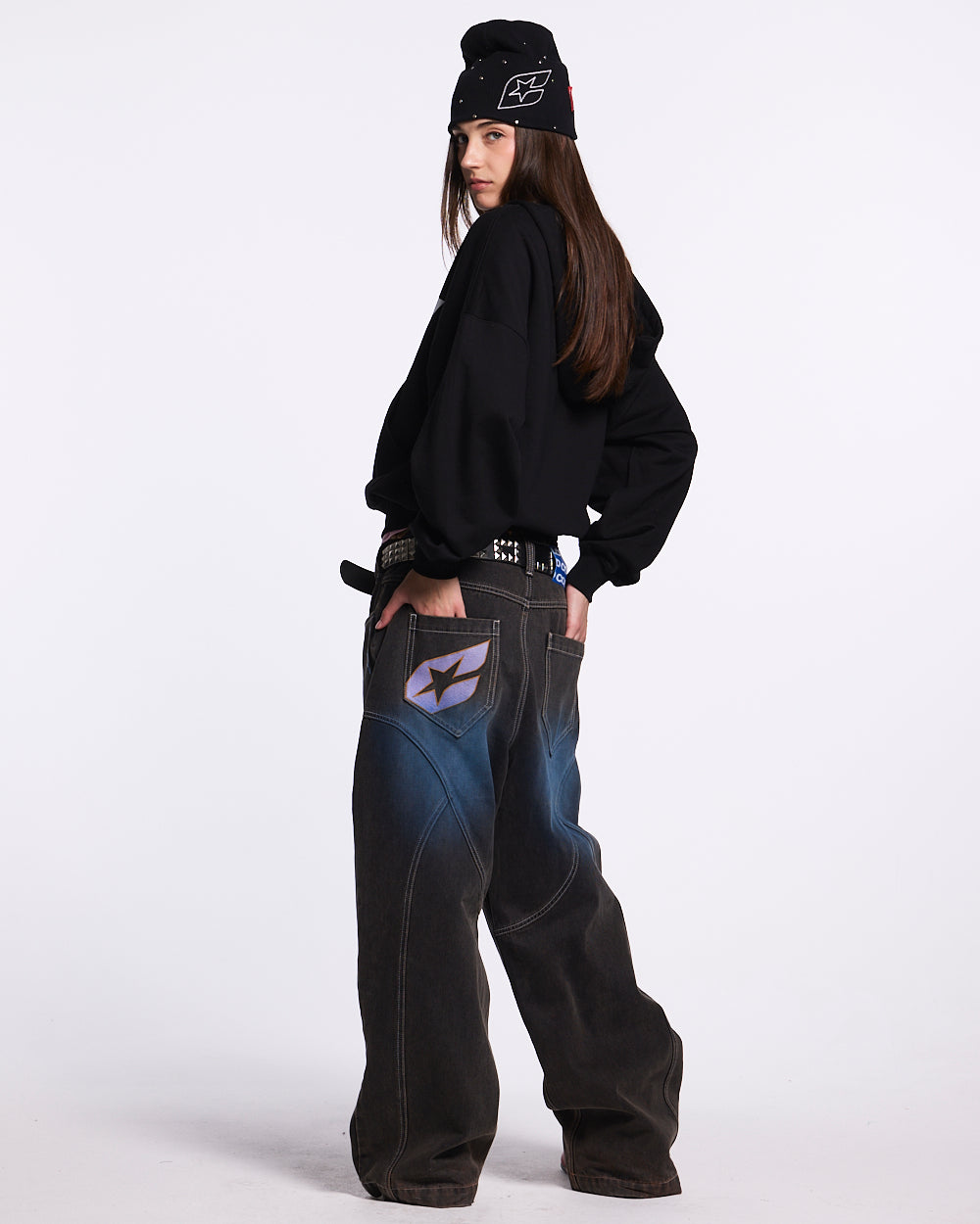 HARPER ZIP HOODIE BLACK