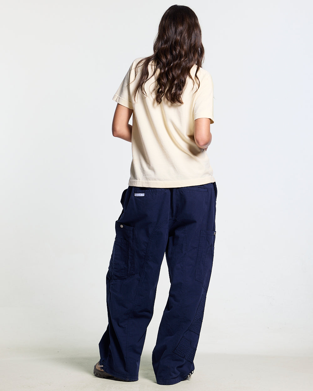 SOLID CARGO PANTS NAVY