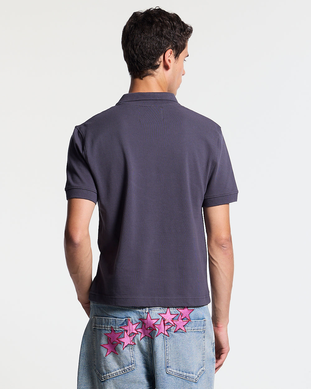 DIRTY SKULL POLO DARK GREY