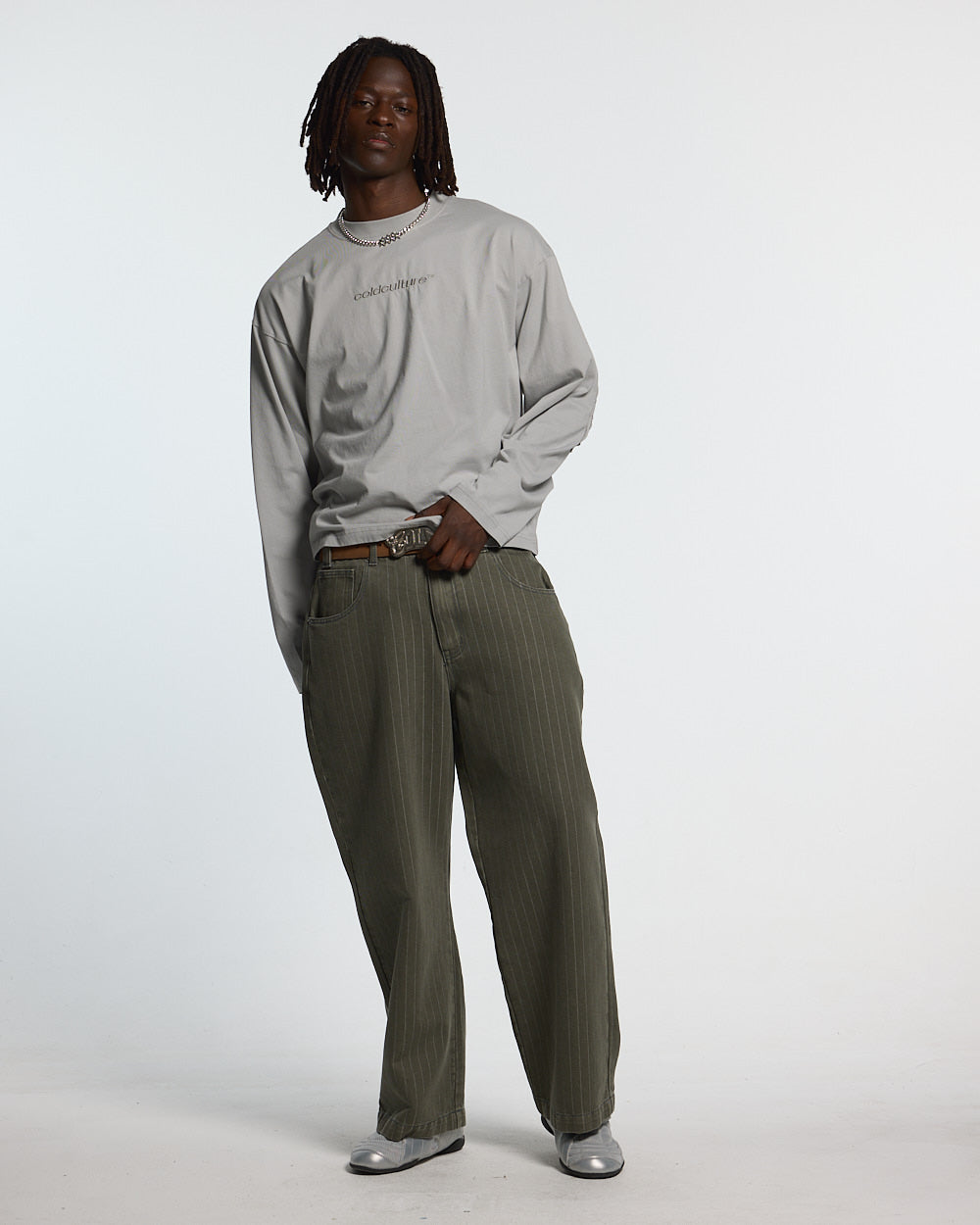 CASINO PANTS GREEN DENIM