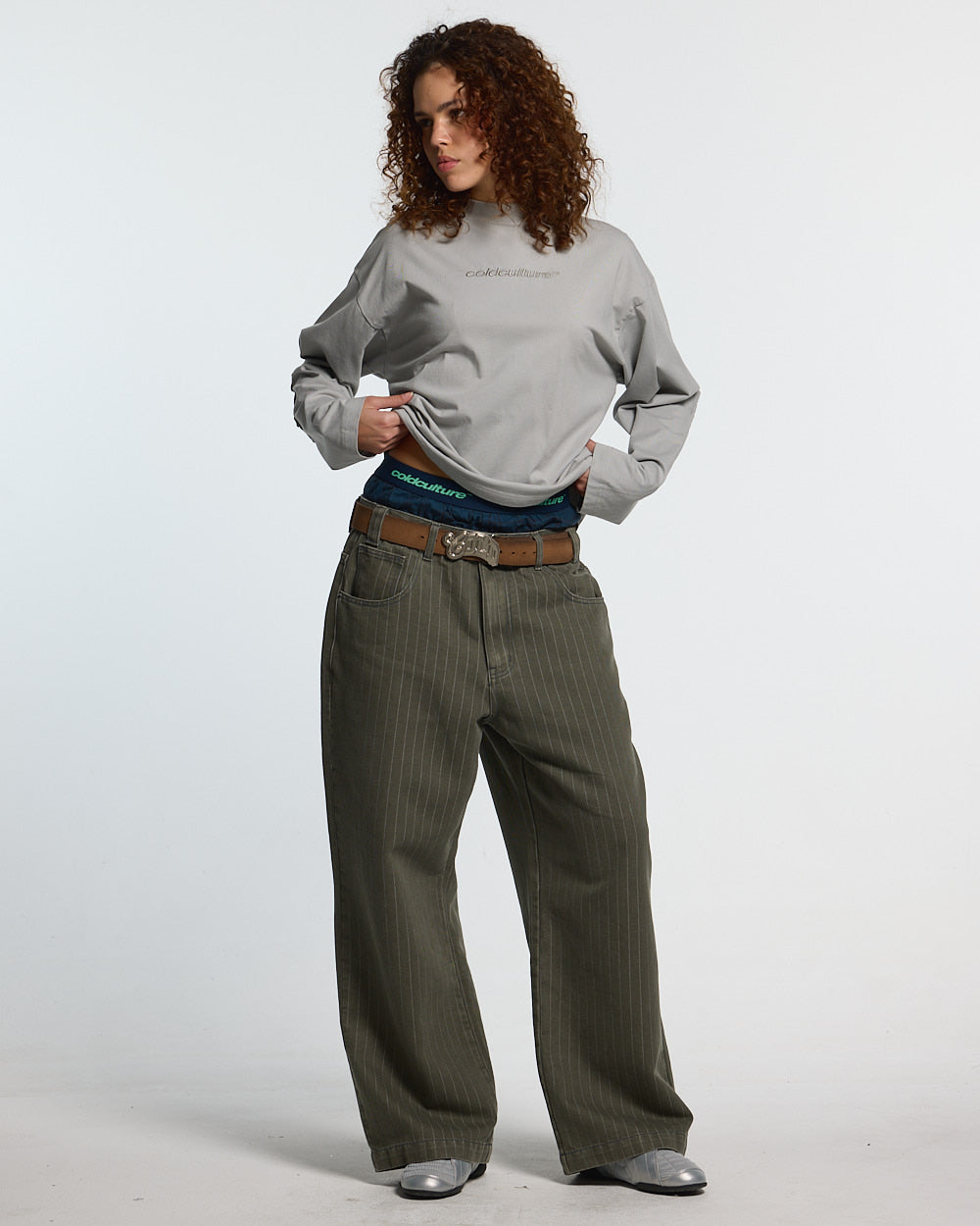 CASINO PANTS GREEN DENIM