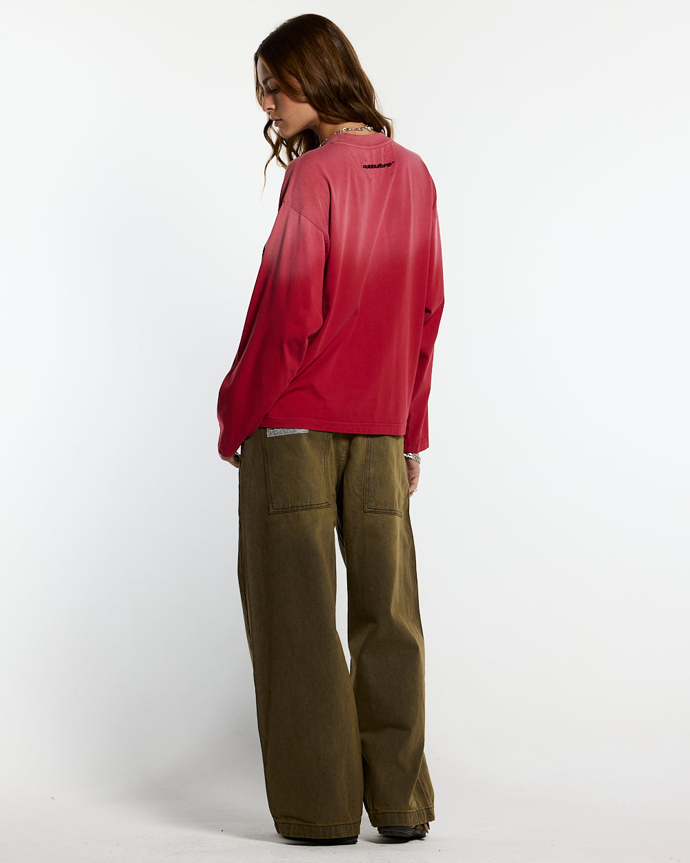 CROSSED SCRIPT LONGSLEEVE RED