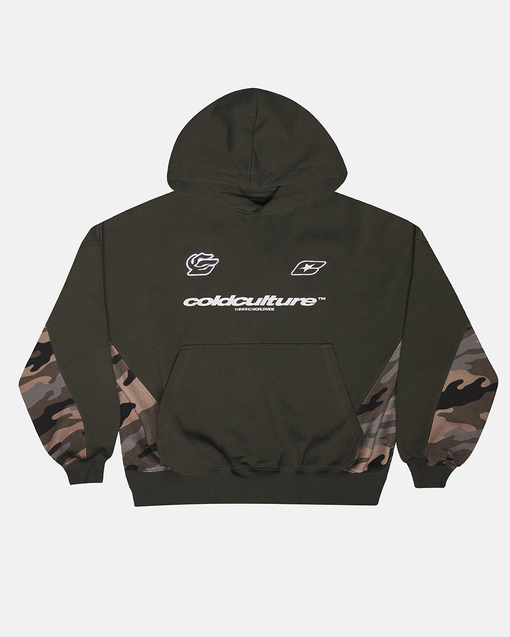 RACING CAMO HOODIE GREY