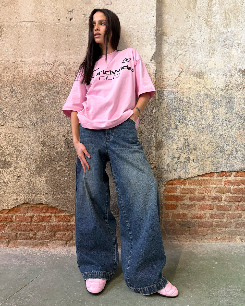 DISTRESS STARS V2 PANTS BLUE DENIM