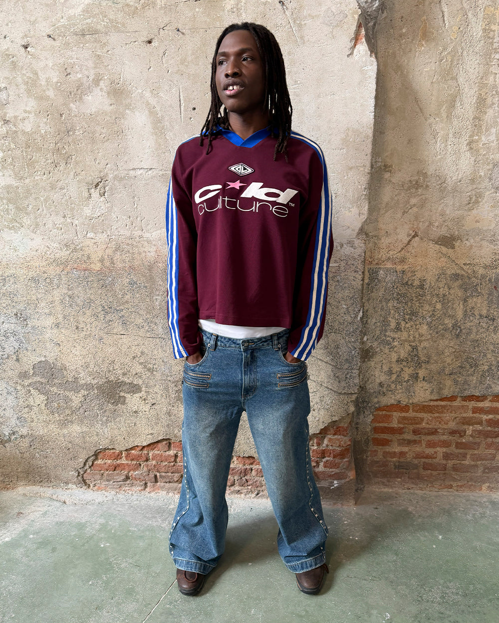 CLASSIC RAW POLO LONGSLEEVE BURGUNDY