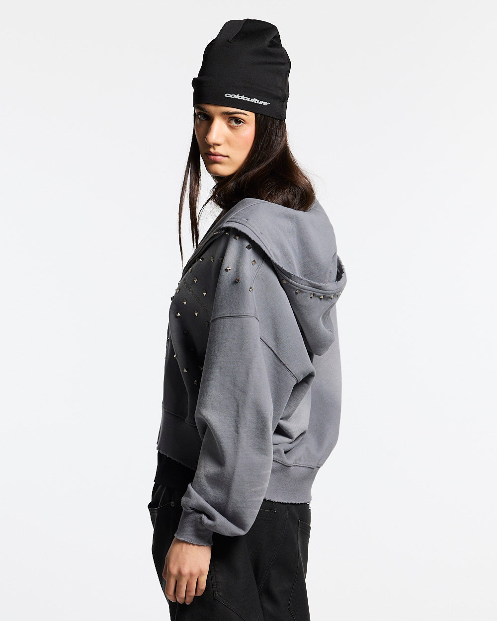 ROYAL ZIP HOODIE ANTARTIC GREY