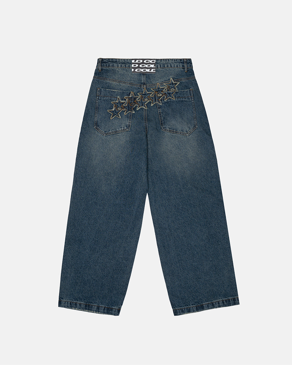 DISTRESS STARS V2 PANTS BLUE DENIM