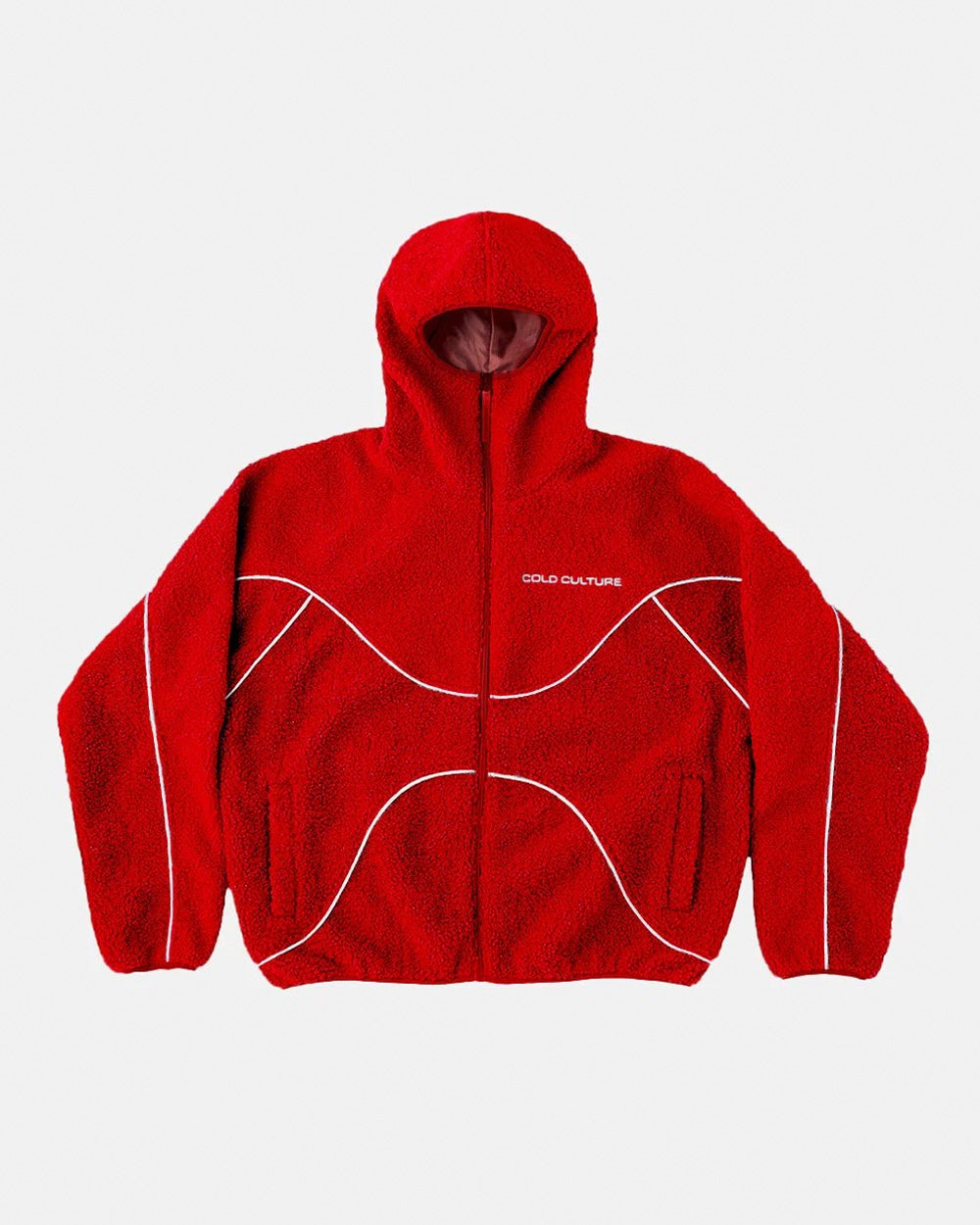 NO RISK FLEECE JACKET VIVID RED