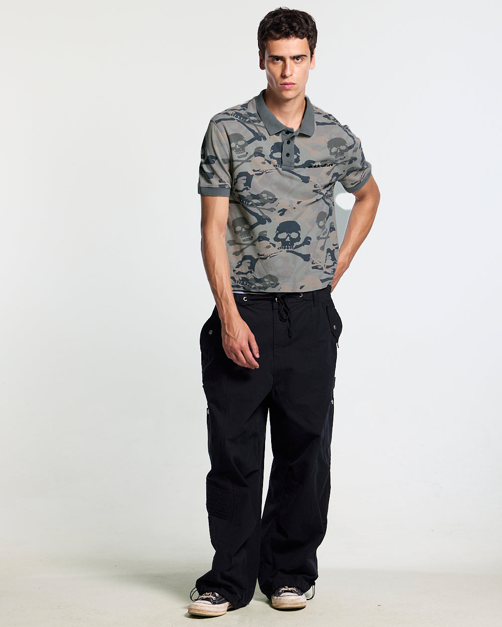 NIGHTSKULL POLO GREY