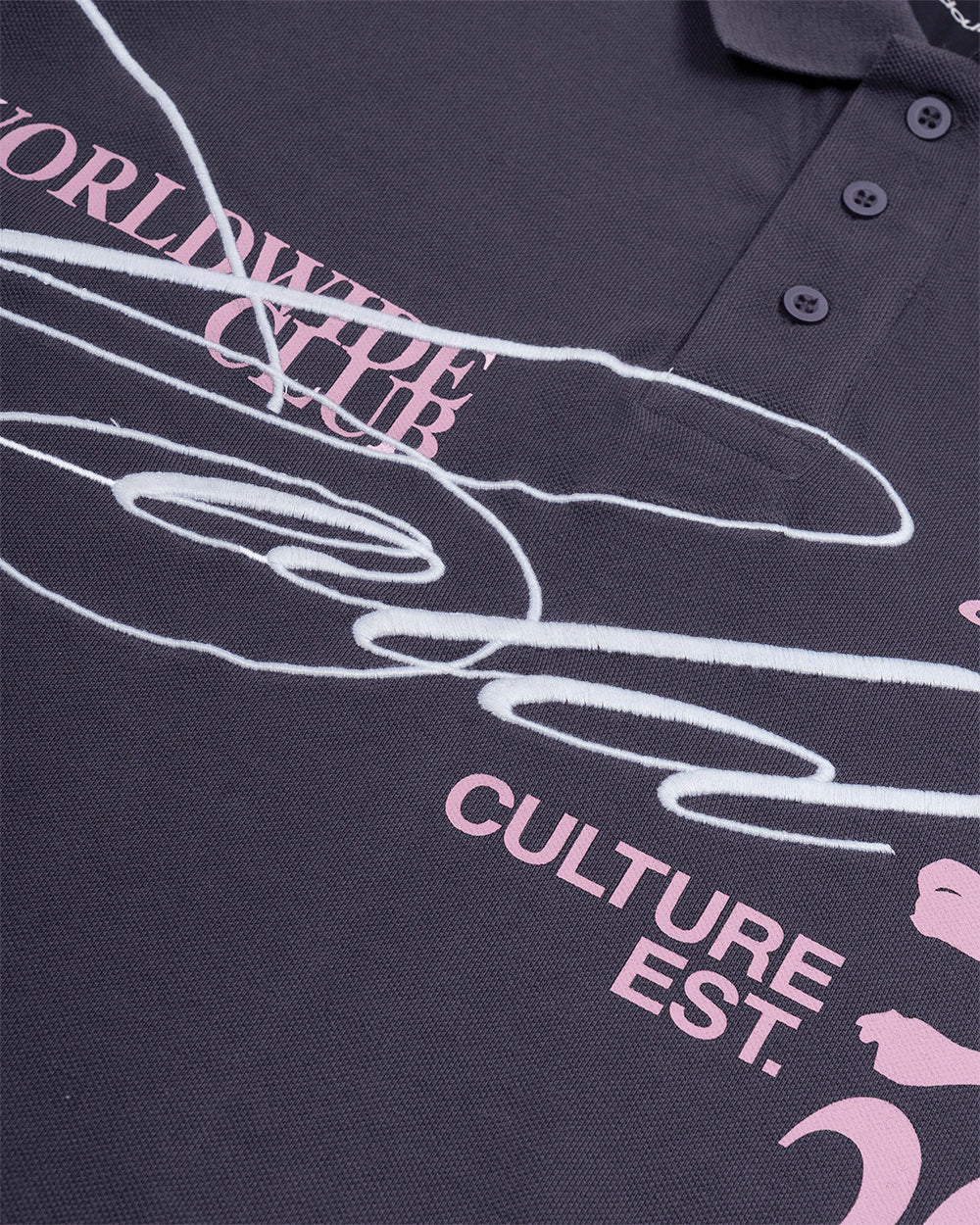 DIRTY SKULL POLO DARK GREY