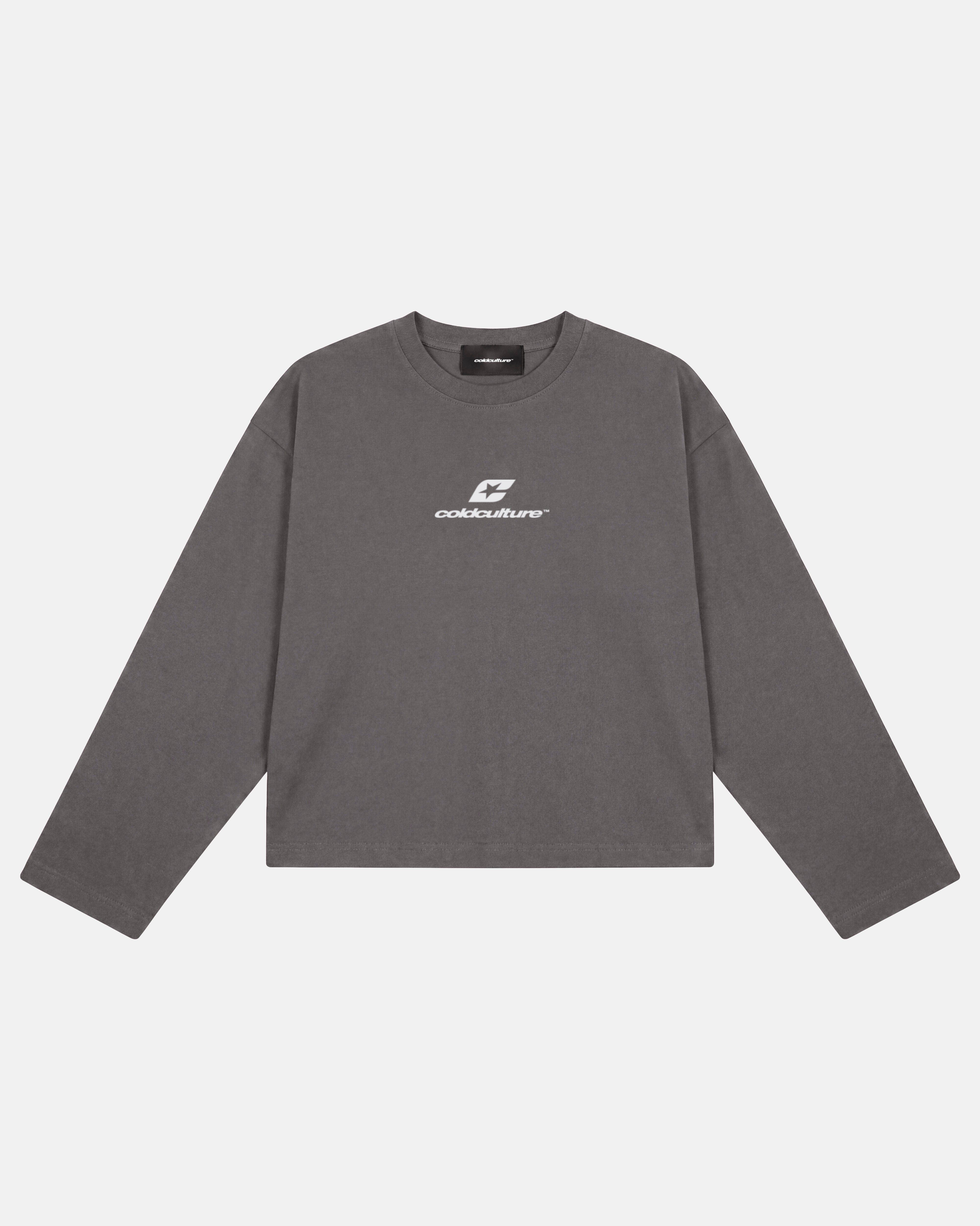 TARTAN DISTRESS CURVED LONGSLEEVE BLACK