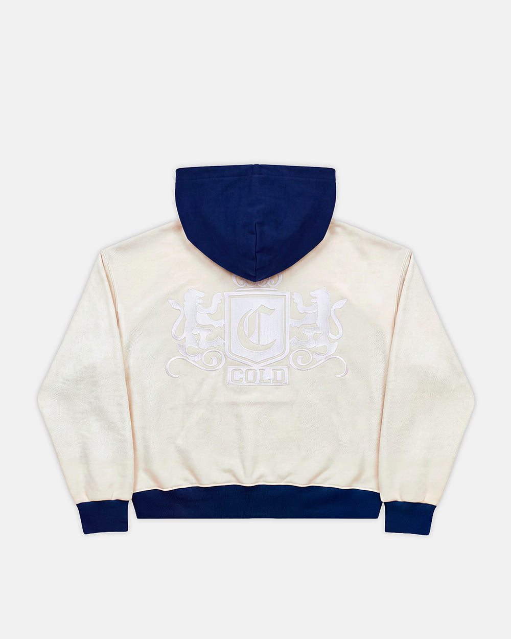 REVERSE FLEECE ZIP HOODIE HEATHER GREY - Cold Culture #packshot