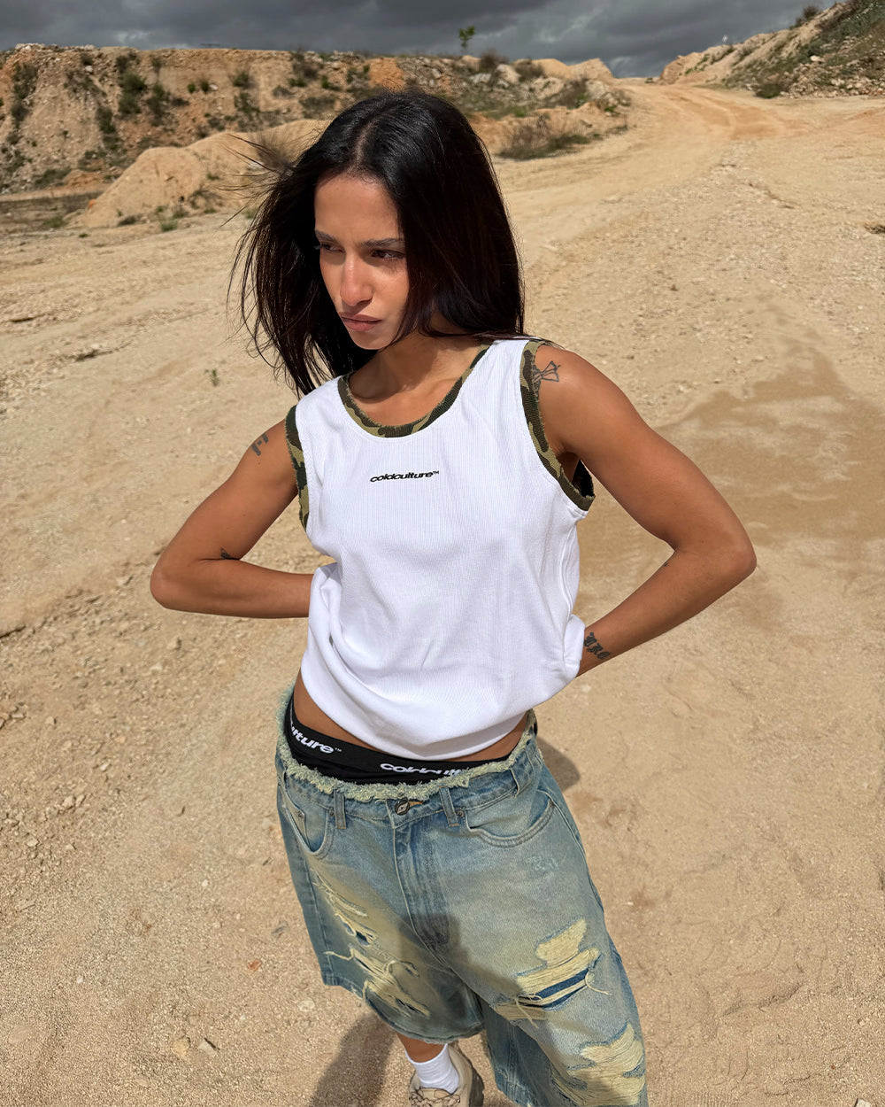 BLACK OPS TANK TOP WHITE