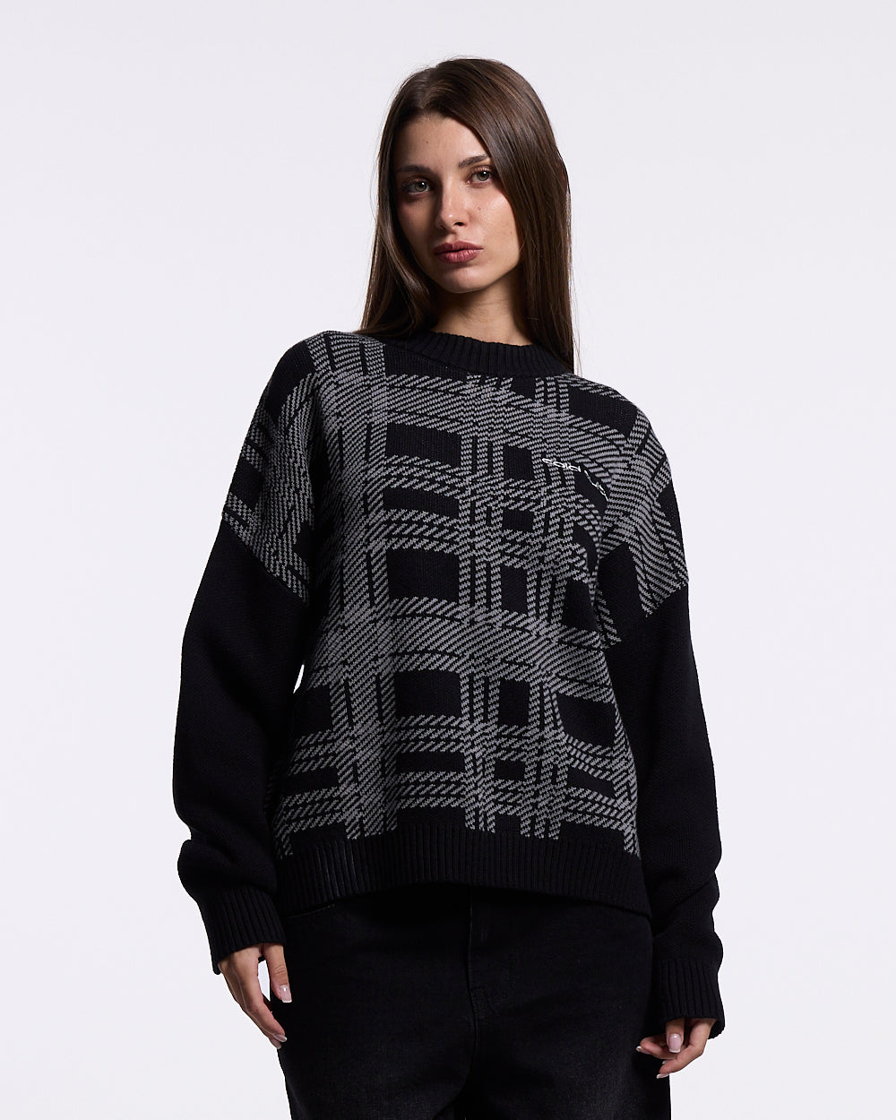 SHETLAND KNIT BLACK
