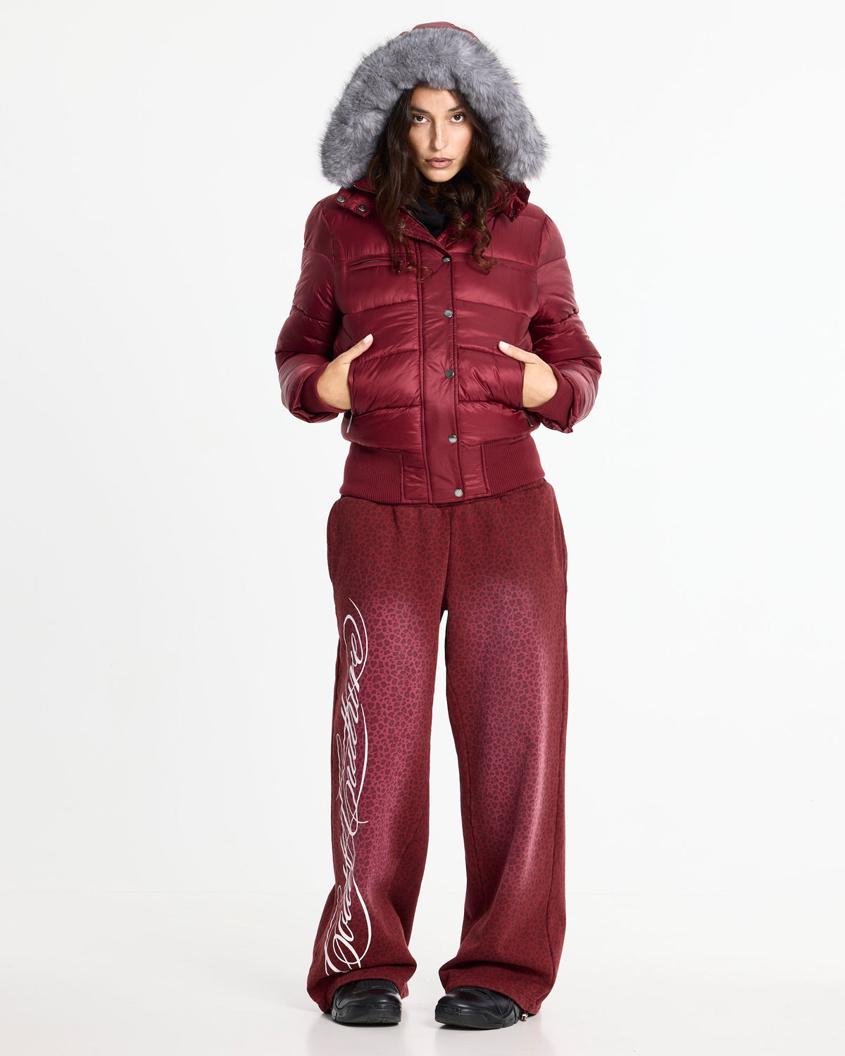 SLOPE PUFFER BURGUNDY - Cold Culture #woman