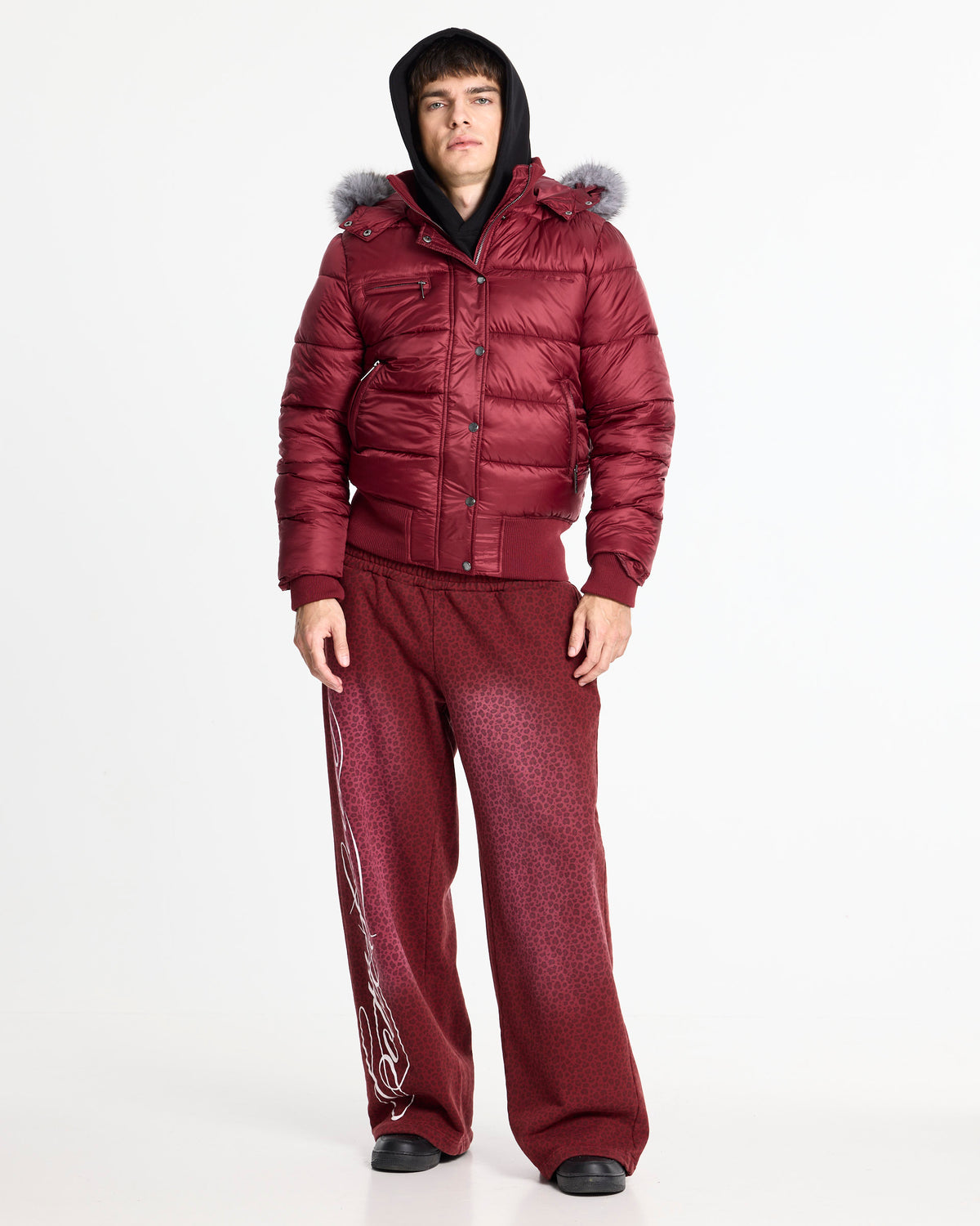 SLOPE PUFFER BURGUNDY - Cold Culture