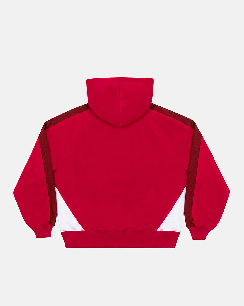 SPEED SPOKE HOODIE RED AND BURGUNDY