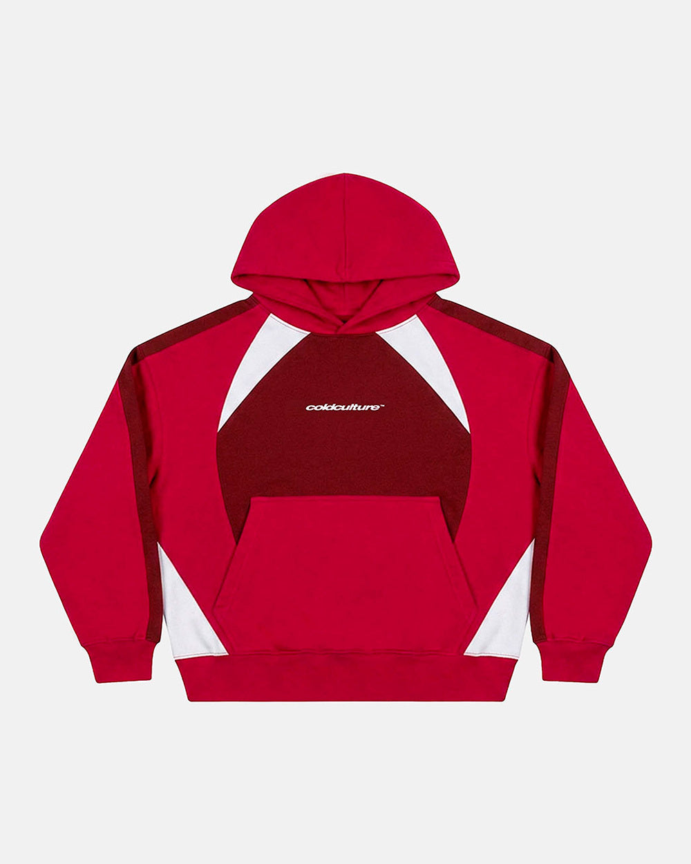 SPEED SPOKE HOODIE RED AND BURGUNDY