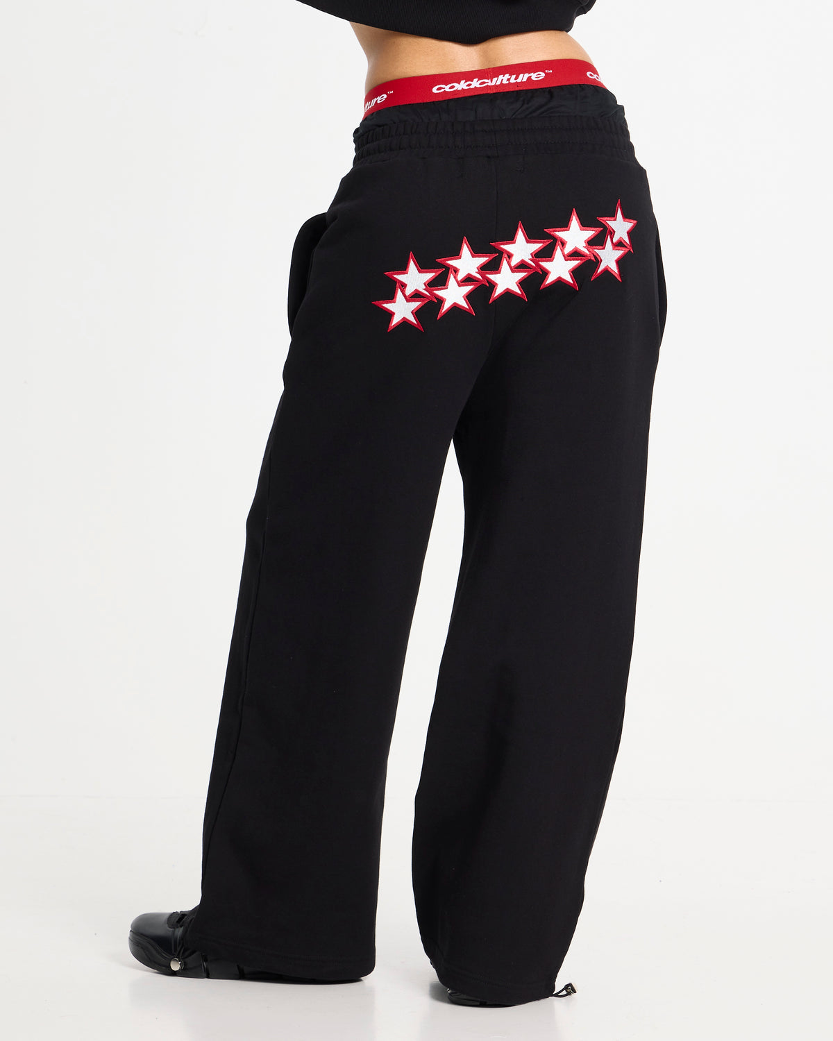STARS SWEATPANTS BLACK
